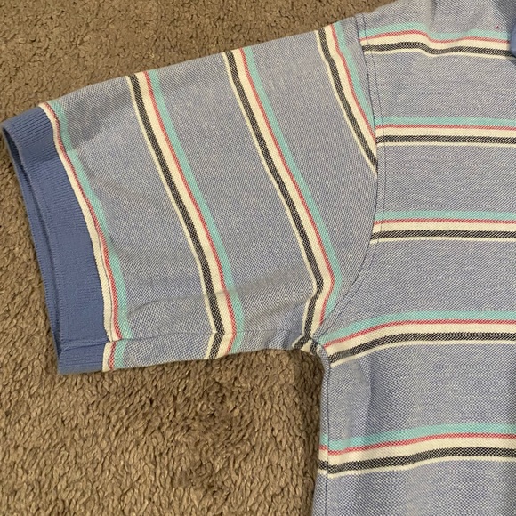 Beverly Hills Polo Club Multicolor Striped Polo Shirt - Picture 4 of 10